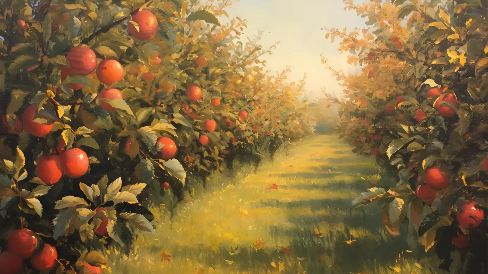Apple Picking Captions