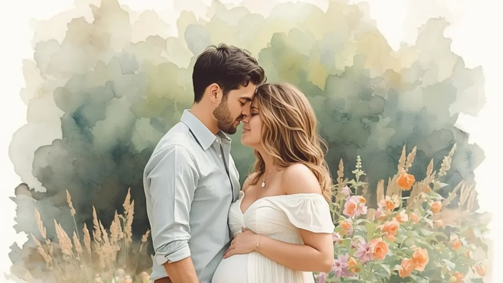 Couple Maternity Photo Captions