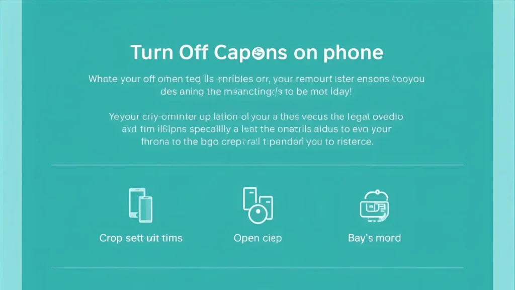 How to turn off captions