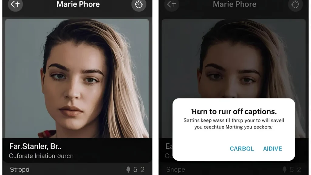How to turn off captions