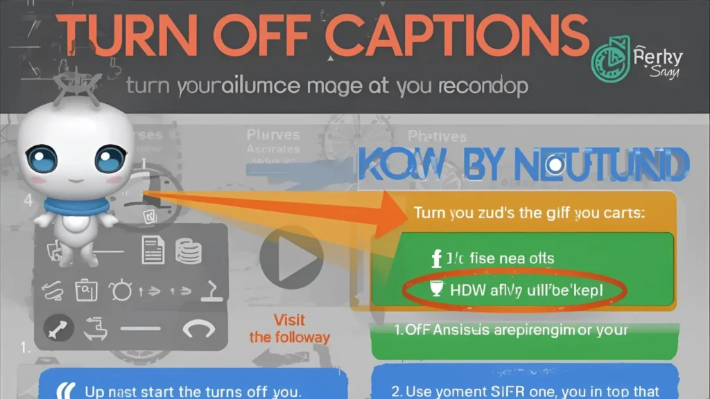 How to turn off captions