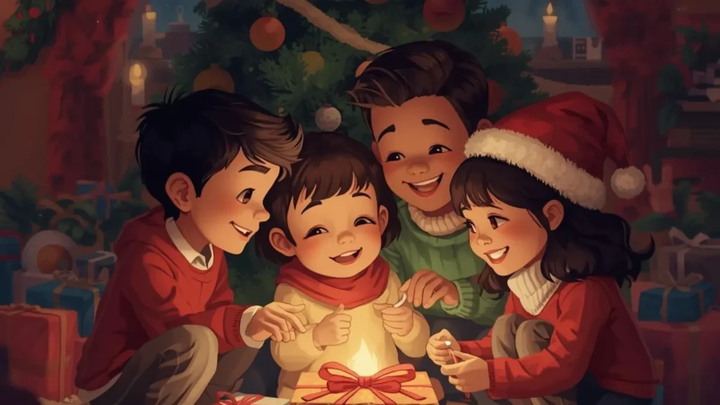 Christmas Captions for Kids