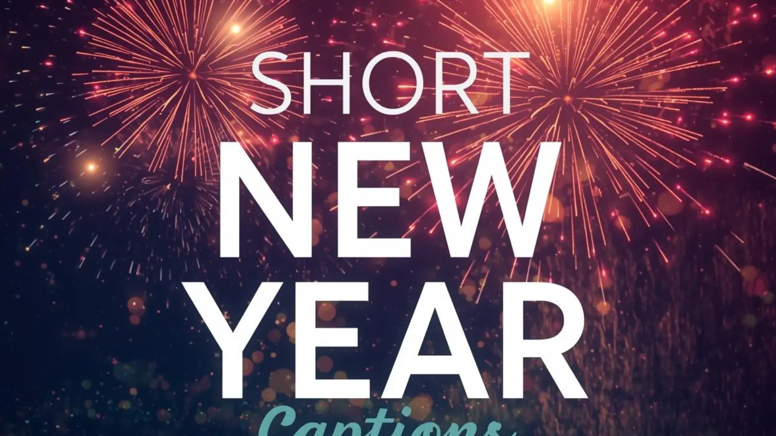 Short New Year Captions for Instagram