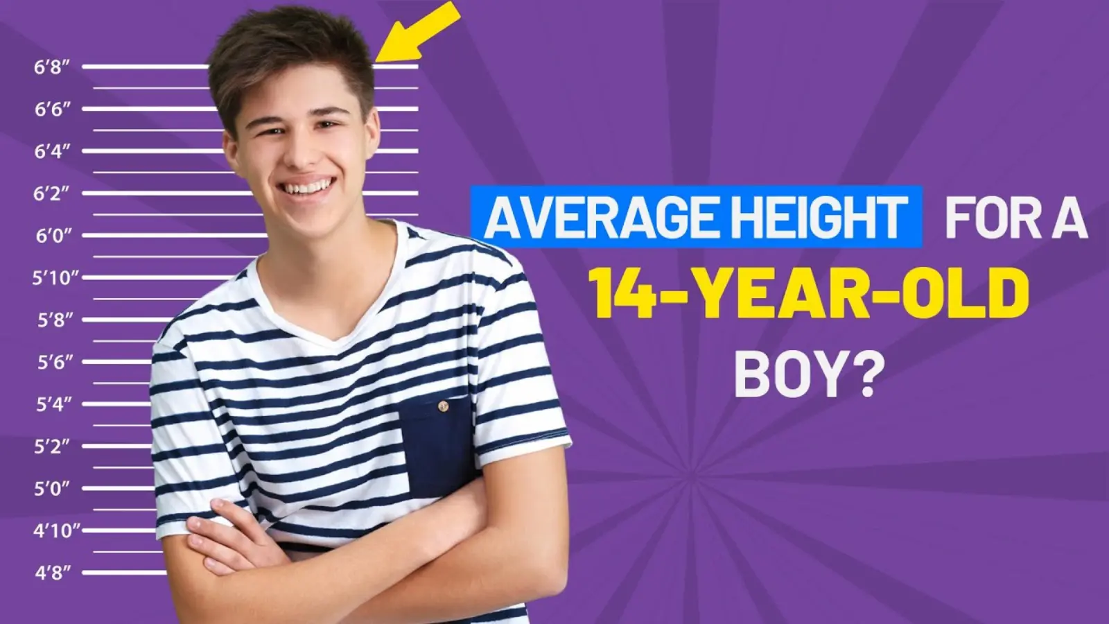 Average Height for 14 Year Old Boy